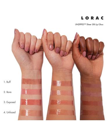 LORAC Unzipped Sheer Silk Lip Gloss - Peach Unfazed - Buy Online on SooperMarket.com