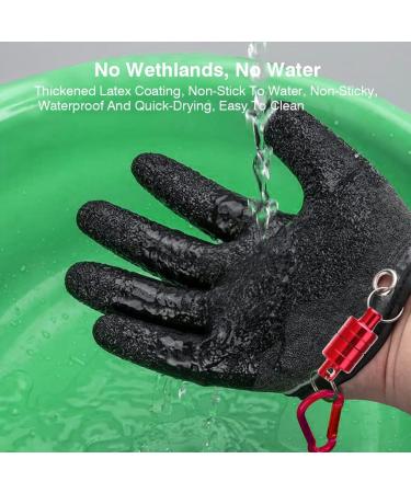 Buy Wavata Waterproof Fishing Gloves - Cutting-Resistant with Magnetism Release Buckle & Safety Rope for Pike & Catfish Handling - Buy Online on SooperMarket.com