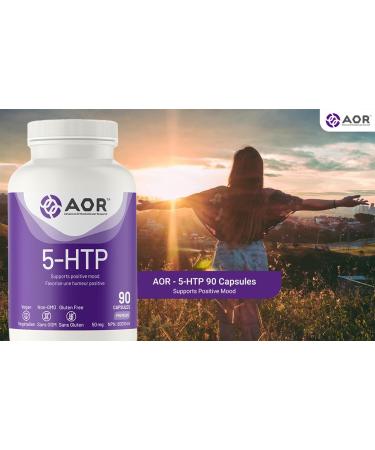 AOR - 5-HTP 50mg 90 Capsules - 5-Hydroxytryptophan - Mood Support Fibromyalgia Relief Migraine Headache Relief Depression Relief Insomnia Sleep Support and Serotonin Supplement - Buy Online on SooperMarket.com