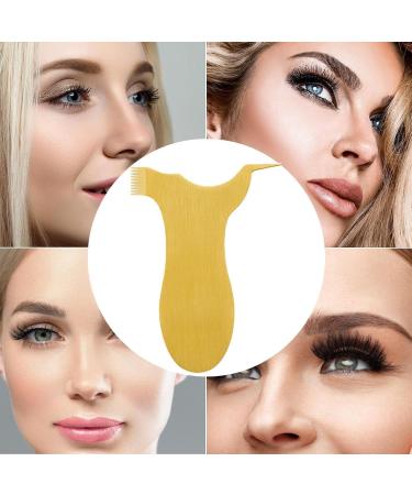 Bexdug Y Lash Lift Tool - Stainless Steel Eyelash Perm Lift Brush Reusable Y Shape Grafting Eyelash Lift Brush for Girls Women Gold T - Buy Online on SooperMarket.com