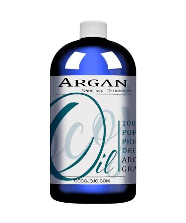 Cocojojo 100% Pure Argan Oil Deodorized Refined Cold Pressed 32 Fl Oz - Top Quality Organic Argan Oil - Buy Online on SooperMarket.com