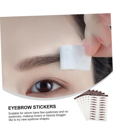 Baluue 30 Pcs Eyebrow Stickers Brown Eyebrow Sticker Makeup Stickers Brown Eyebrow Tattoos Eyebrows Soy Ink - Buy Online on SooperMarket.com
