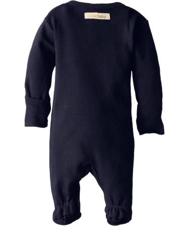 L'Ovedbaby Girls' Organic Snap Footie - Navy (0-3 Months) - Buy Online on SooperMarket.com