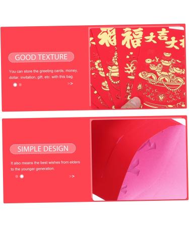Warmhm 30pcs Red Packet Money Bag Cute Envelopes Red Money Pocket Red Envelopes New Year Envelope Chinese Red Envelope Festival Red Envelope New Year Gift Paper Dragon Pattern China Red 2 179CM - Buy Online on SooperMarket.com