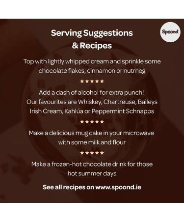 Spoond Thick & Creamy Belgian Malted Milk Hot Chocolate Powder - With Milk Chocolate Flakes Malted Milk & Rich Cocoa Powder - Nut Free Irish Made Award Winning - 245g Instant Hot Chocolate Powder - Buy Online on SooperMarket.com