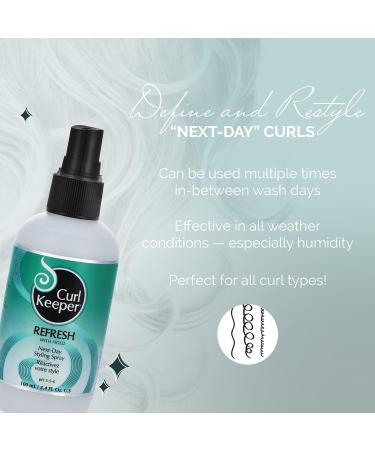 Curl Keeper Refresh Styling Spray - Lightweight Anti-Frizz Humidity Spray with Hold for Wavy and Curly Hair 3.4 Fl Oz 3.4 Fl Oz (Pack of 1) - Buy Online on SooperMarket.com