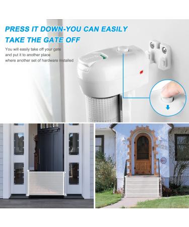 HEELALBABY Retractable Baby Gate for Stair 65" Extra Wide Outdoor Mesh Safety Gate for Dogs or Pets Fabric Indoor Puppy Gates for Doorways - Buy Online on SooperMarket.com
