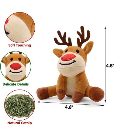 Festive Christmas Catnip Toys for Cats - Bite Resistant & Catnip Filled Teething Toy - Buy Online on SooperMarket.com