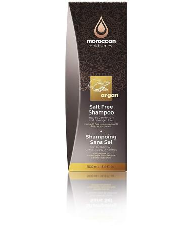 Moroccan Gold Series Salt Free Shampoo 16.9oz - Hydrating Argan Oil & Keratin Shampoo for Curly, Dry, Color Treated Hair - Buy Online on SooperMarket.com