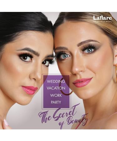 Laflare 3D SILK MINK Cat Eye False Eyelashes - Wispy, Fluffy, and Multi-layered (SM14) - Buy Online on SooperMarket.com