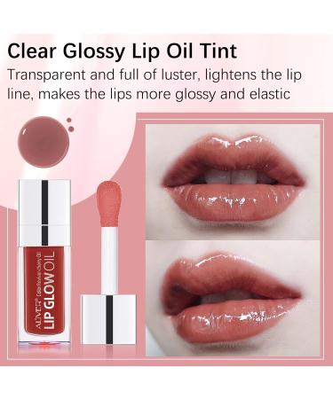 SBHEANGBA 5pcs Moisturizing Lip Oil No-Sticky Lip Gloss Tinted Lip Balm Lip Care Long Lasting Clear Liquid Lipsticks Plump Lip Glow Oil For Dry Lip's Moisturizing Hydrating And Nourishing - Buy Online on SooperMarket.com