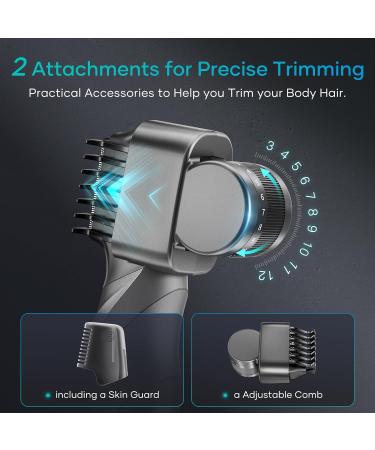 Waterproof Intimate Razor for Men - Kensen V-Shaped Body Razor | Wet & Dry Use for Legs Chest and Armpits - Buy Online on SooperMarket.com