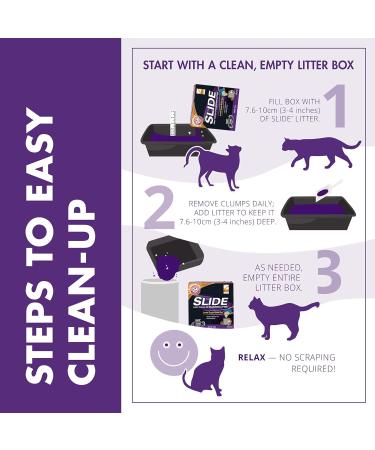 Arm & Hammer Clump & Seal Slide Clay Cat Litter 6.4kg Odour Control Dust Free Clumping Litter Slide 6.4kg - Buy Online on SooperMarket.com