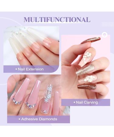 SAVILAND Acrylic Nail Kit with Nail Drill - Professional Acrylic Powder & Liquid Set for Beginners & Nail Salon - Clear White Pink - Complete DIY Nails Set - Buy Online on SooperMarket.com