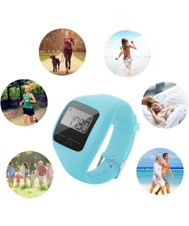 BATAUU Fitness Tracker 3D Digital Watch Pedometer | Step Counter, Distance Tracker, Calorie Counter | Walking & Running | Easy-to-Use | Blue - Buy Online on SooperMarket.com