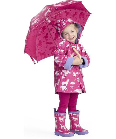 Hatley Girls' Rainbow Unicorns Printed Raincoat - Size 10 Years | Waterproof Jacket for Kids - Buy Online on SooperMarket.com