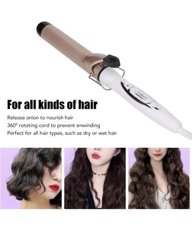 32mm Hair Curling Iron Professional Portable Hair Curler Iron Wand for Styling Ceramic Prevent Scald Negative Ion Hair Curler Wand for Short Medium and Long Hair(#2) - Buy Online on SooperMarket.com
