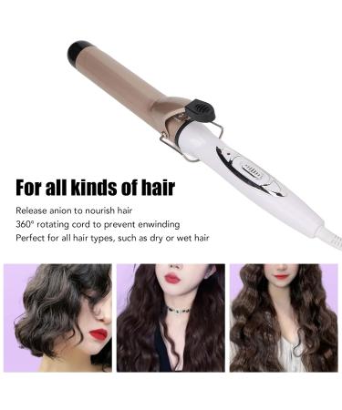 Professional 32mm Hair Curling Iron - Portable Ceramic Curler Wand for All Hair Types | Negative Ion Technology - Buy Online on SooperMarket.com