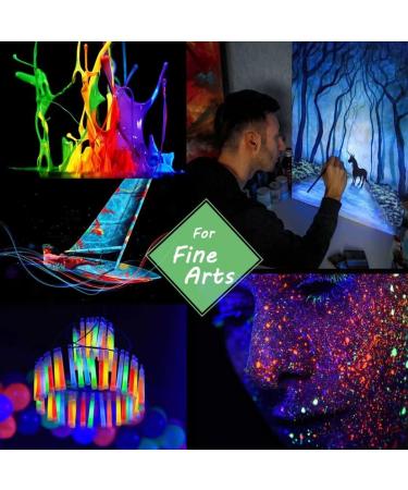12 Colors Glow in The Dark Pigment Powder 20g/0.7oz - Non-Toxic Luminous Powder for Epoxy Resin, Slime, Nails, Paint, Halloween Art and Crafts - Buy Online on SooperMarket.com