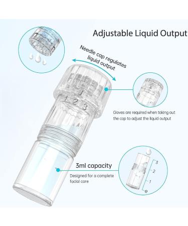 Dr. Pen H3 Hydra Pen Automatic Serum Applicator - Authentic Derma Beauty Pen - Trusty Skin Care Tool Kit - 0.25mm 12pins 2 + 0.25mm Round Nano x3 + 0.25mm Silicone Nano x3 - Buy Online on SooperMarket.com