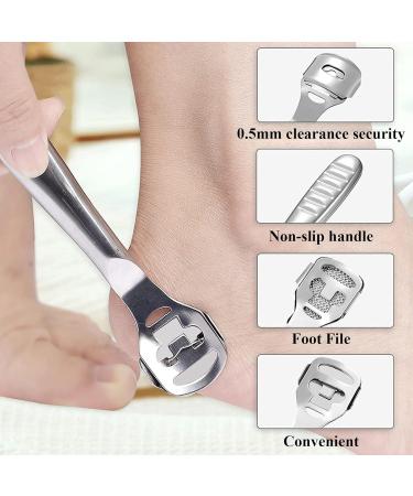 Foot Care Tool Kit with Foot Scrubber Scraper Foot Care Tools for Perfect Foot Care and Pedicure Foot Rasp Kit for Dead Hard Skin - Buy Online on SooperMarket.com