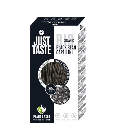 Just button - Bio Black Bean Spaghetti / Capellini - 41g protein - Black bean pasta ideal for athletes - low carb - high protein 250g (6 Pack)