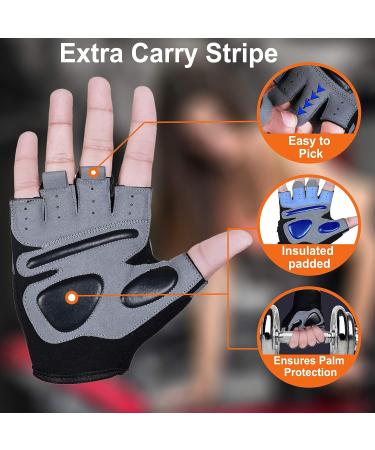 Sawans Gym Workout Gloves for Men and Women | Breathable Weight Lifting Gloves with Wrist Support | Padded for Deadlifts & Pull Ups | Medium Size - Buy Online on SooperMarket.com