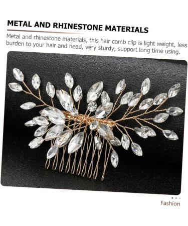 Didiseaon hair European and American headgear manual crystal modeling Accessories rhinestones Metal decorate Hair piece wedding bride comb accessories hairpin hair comb Miss - Buy Online on SooperMarket.com