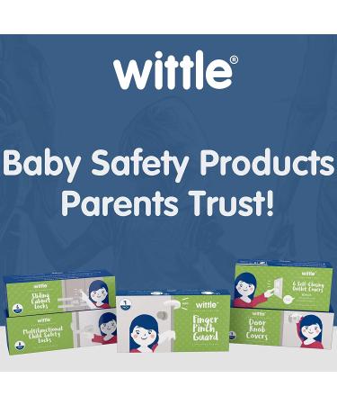 Wittle Door Pinch Guard - 4pk | Baby Proofing Doors with Soft Foam Stopper | Prevent Finger Injuries & Locking Accidents | Child & Pet Safety - Buy Online on SooperMarket.com