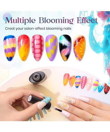 Buy MIZHSE Blooming Gel Nail Polish - Clear Soak Off UV LED Gel for Nail Art 10mL | International Shipping - Buy Online on SooperMarket.com