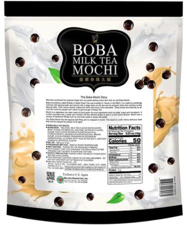 Yuki and Love Boba Milk Tea Mochi 60 ct - Authentic Asian Dessert, 60 Oz Pack - 1 Pack - Buy Online on SooperMarket.com