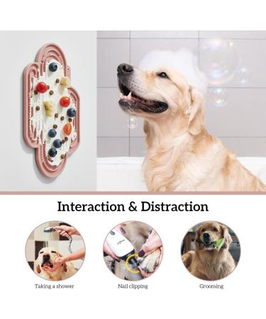 Ohmo Lick Mat for Dogs & Cats - 2 Pack Cute Cactus Design | Leak Mat for Puppy & Pet Fear Relief | Food-Grade Silicone (Coral & Cherry Red) - Buy Online on SooperMarket.com
