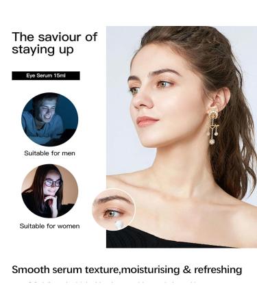 Under Eye Cream with 5% Caffeine & Retinol - Dark Circle Treatment Anti-Aging Serum with 360 Massage Roller for Bags Wrinkles & Puffiness - Buy Online on SooperMarket.com