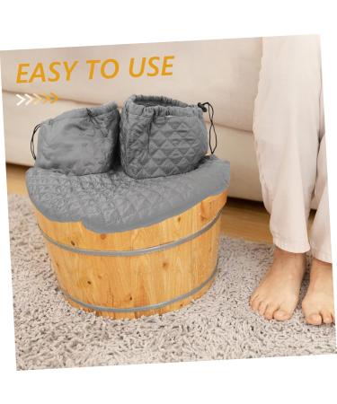 FOYTOKI Thermal Insulation Foot Bath Cover Foot Soaking Dual Basin Cover Foot Bath Bucket Cover Foot Bucket Protectors Sauna Foot Bath Accessory Foot Tub Cover Foot Soak Bucket Cover - Buy Online on SooperMarket.com
