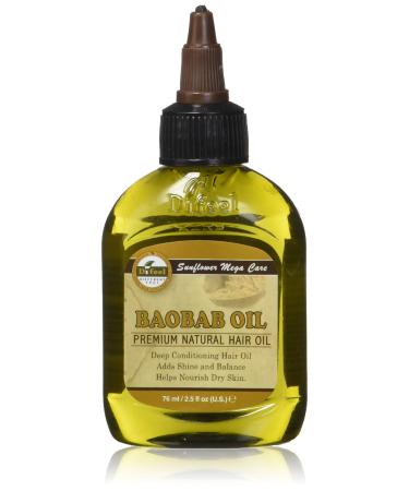 Difeel Premium Deep Conditioning Natural Hair Care Oil - Baobab Oil 2.5 ounce