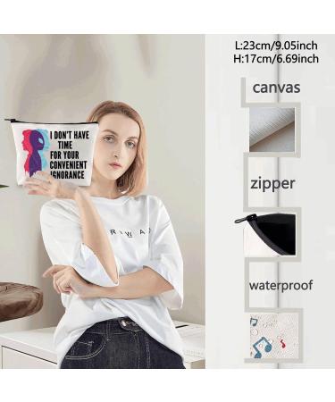 Levlo X-Files Alien Cosmetics Bag - UFO-Inspired Makeup Bag Gift | Perfect for Friends & Family | Unique 'I Don't Have Time for Your Convenient Ignorance' Design - Buy Online on SooperMarket.com