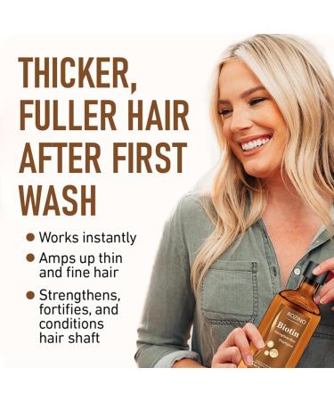 Biotin Shampoo Biotin Shampoo With Volumising Castor Oil Rosemary Oil And Keratin Biotin Shampoo For Dry And Damaged Hair Hair Thickening Treatment For Women & Men With Progressed Thinning - Buy Online on SooperMarket.com