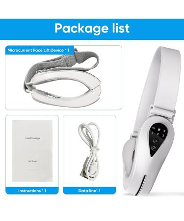 Electric Double Chin Reducer Machine | 4 Modes for Face Lift & Firming | Eliminate Saggy Skin and Double Chin - White - Buy Online on SooperMarket.com