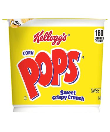 Kellogg's Corn Pops Cereal Cup | Single Serve Original 1.5oz Cup | 8 Vitamins and Minerals - Buy Online on SooperMarket.com