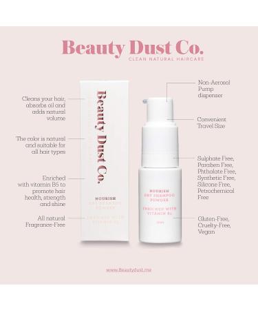 All Natural Dry Shampoo - Volume & Strength with Vitamin B5 | Non-Aerosol Powder Pump for Clean Hair - Buy Online on SooperMarket.com