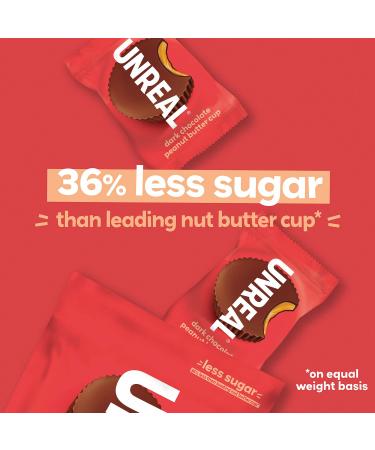 Unreal Dark Chocolate Peanut Butter Cups - 4.2 oz | Delicious & Guilt-Free Treat - Buy Online on SooperMarket.com