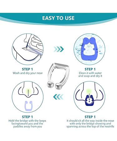 6PCS Silicone Magnetic Anti Snoring Nose Clip - Stop Snoring & Enjoy Quieter, Restful Sleep - Buy Online on SooperMarket.com