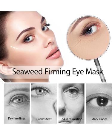 Seaweed Eye Mask Collagen Eye Mask Anti Aging Eye Patches Anti Wrinkle Green Eye Gel Pads Seaweed Under Eye Mask Remove Eye Puffiness Eye Bags Dark Circles (30 Pairs) - Buy Online on SooperMarket.com