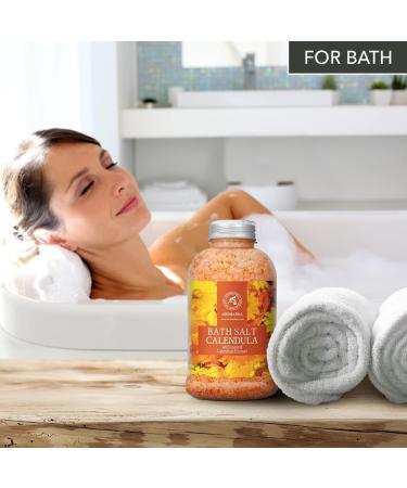 Ringle Flowers Bathing Salt 600g - Natural Marigold Oil Mineral Salt & Aromatherapy for Relaxation & Beauty - Buy Online on SooperMarket.com