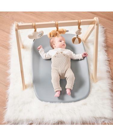 Nattou Soft PU Foam Changing Mat - Washable 50x70 cm Softy Grey Model 2024 | International Shipping Available - Buy Online on SooperMarket.com