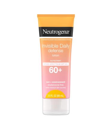 Neutrogena Invisible Daily Defense Sunscreen Lotion SPF 60+ 3 fl oz (88 ml)
