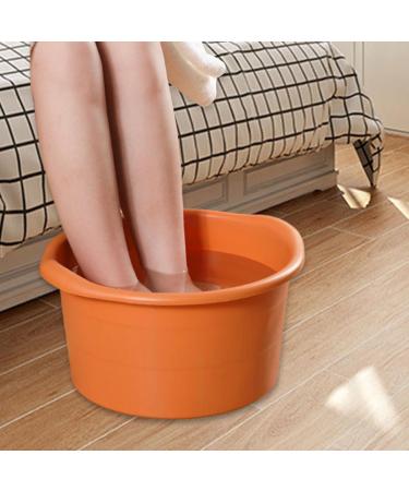 Colcolo Foot Bath & Spa Pool - Durable Foot Soak Bucket with Handles for Home Pedicure - 27.9 x 19.1 cm Orange - Buy Online on SooperMarket.com