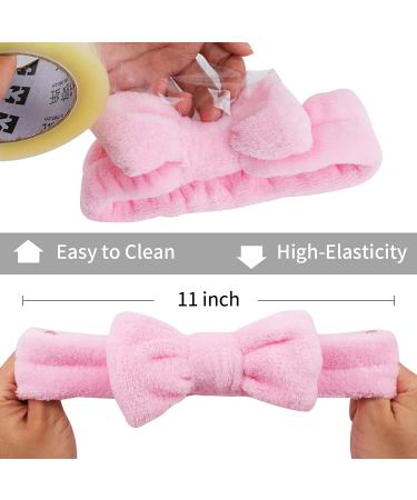 Ondder 8 Pack Spa Headbands for Women - Facial Bowknot Headbands for Skincare, Makeup, and Shower - Fluffy Hair Bands for Girls - Buy Online on SooperMarket.com