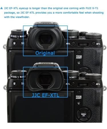 JJC Viewfinder Eyecup for Fujifilm X-T5 X-T4 X-T3 X-T2 X-T1 X-H1 X-H2, Replaces EC-XT L Eyepiece - Compatible with GFX 100S, 50S, 50S II - Buy Online on SooperMarket.com