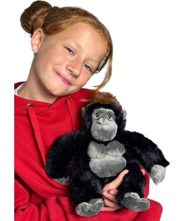Deluxe Paws Eco-Friendly 100% Recycled Plush Gorilla Toy - Premium Polyester Stuffed Animal for Dogs | International Shipping Available - Buy Online on SooperMarket.com